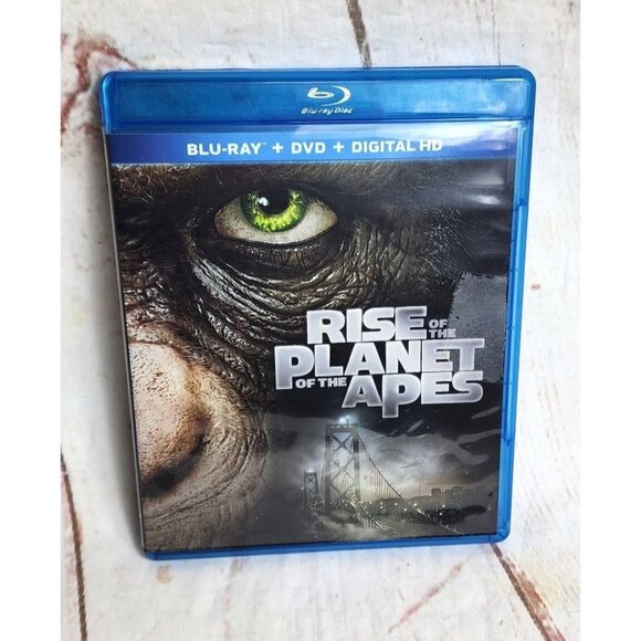 Rise Of The Planet Of The Apes Blu-Ray DVD Digital HD 2-Disc Set PG-13 Sci-Fi - Picture 1 of 7